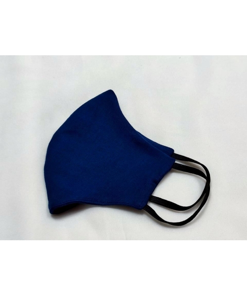 Maska ochronna z bawełny wielorazowego użytku - granatowa